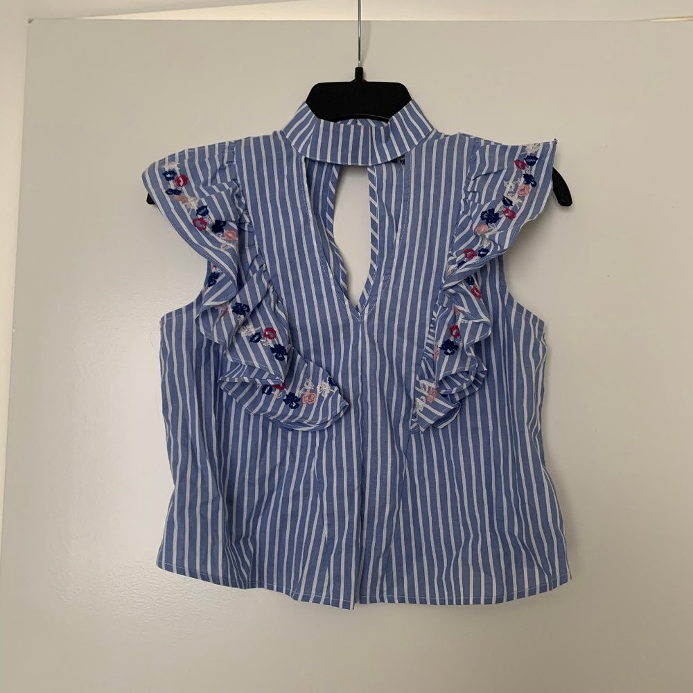 Blue Striped Blouse
